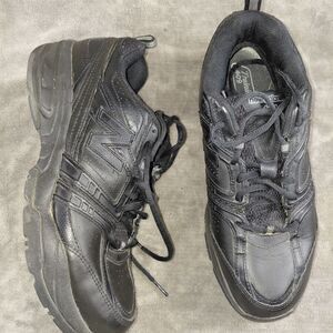 New Balance MX409 Mens Black Leather Low Top Cross-Training Shoe Size 11 4E